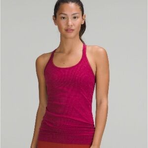 Lululemon Ebb to Street Tank Top in Pomegranate